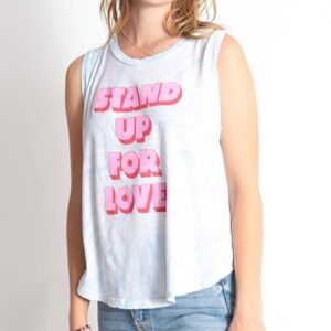 GOOD HYOUMAN NWT STAND UP FOR LOVE TANKTOP PINK BL